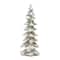Snowy Silver Sculpted Holiday Tree Décor Set, 6.5", 9", 13.25" & 18"